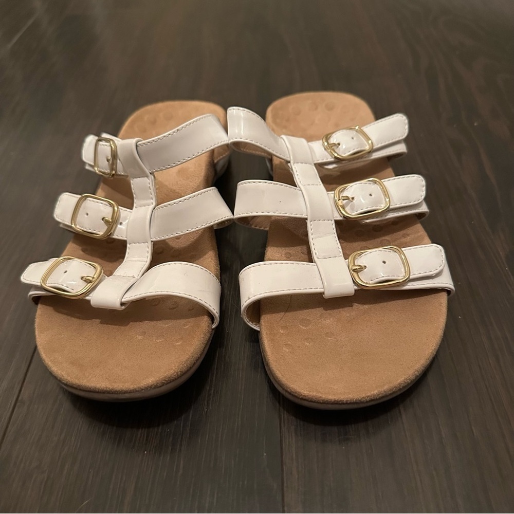 Vionic Misa white strappy leather sandals size 6 - Picture 5 of 6